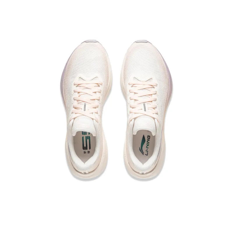 LiNing Shock Absorbers Slip Resistant, Abrasion Resistant, Breathable Low Top Training Running Shoes Women's White-3