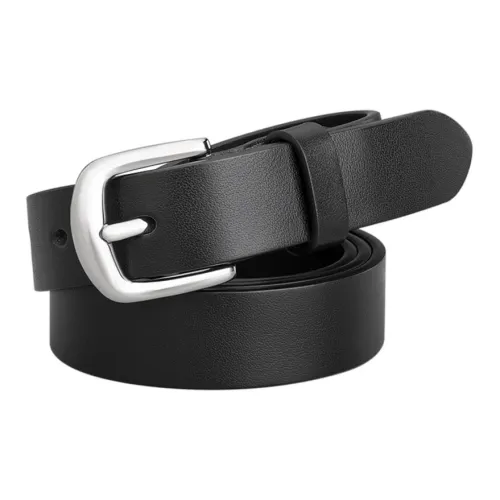 Cows Reign Hypoallergenic Pin Buckle Top Grain Cow Leather Leather Belts Women's Width 2.3cm