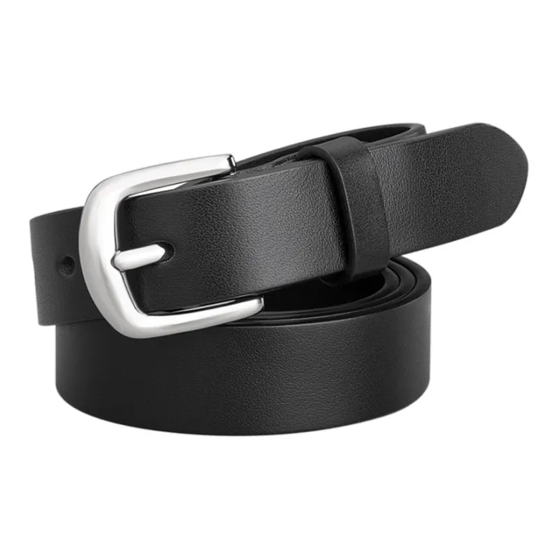 Cows Reign Hypoallergenic Pin Buckle Top Grain Cow Leather Leather Belts Women's Width 2.3cm-0