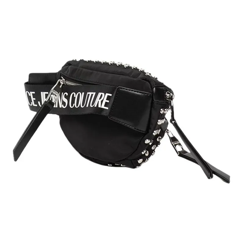 VERSACE JEANS COUTURE Polyester Crossbody Bag, Fanny Pack Unisex Black-3