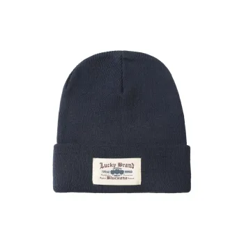 LUCKY BRAND Acrylic Vintage Fabric Label Beanies Unisex