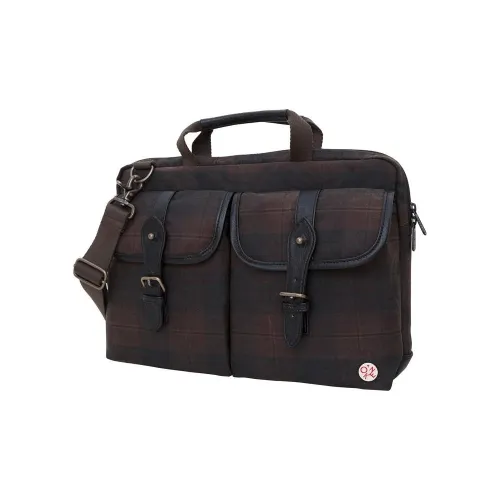 Manhattan Portage Laptop Bags Plaid Dark Brown/Black