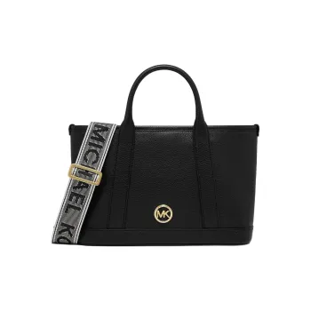 MICHAEL KORS Cow Leather Leather Shoulder Bag Crossbody Bag Handbag Small Size Women's Black