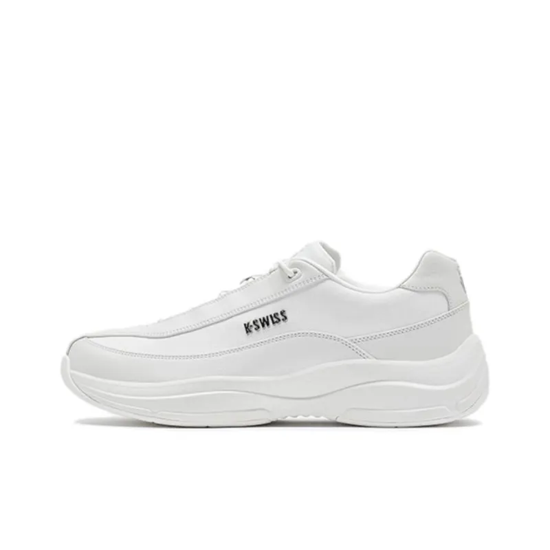 KSWISS Shock Absorbers With Slip Resistant Features Low Top Casual Shoes Unisex White-0