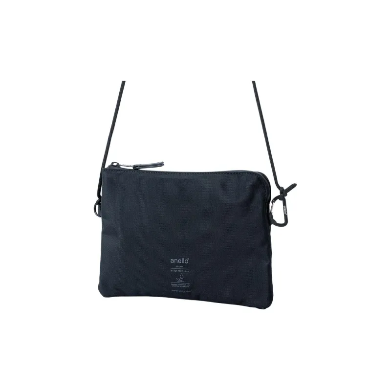 Anello Polyester Shoulder Bag Crossbody Bag Unisex Black-2