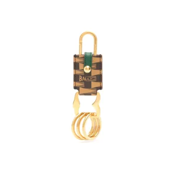 BALLY Patterned Calf-leather Keyring