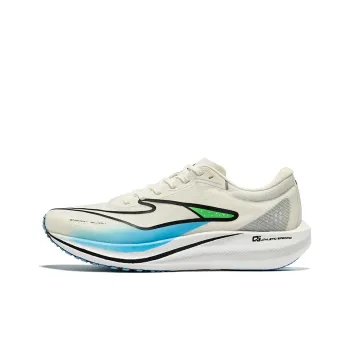 Erke Polar Wind 2.0 Cushioning Rebound Low Top Running Shoes Men's Microcrystal White Pool Blue