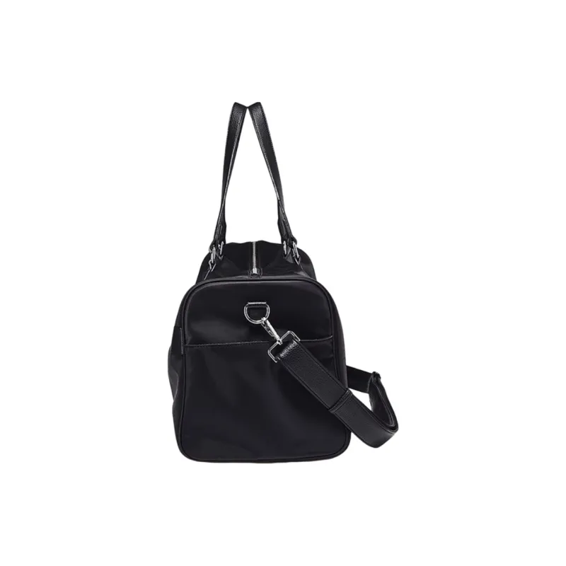 Marino Orlandi Nylon Fabric Shoulder Bag, Crossbody Bag, Handbag, Travel Bag Large Size Unisex Black-4