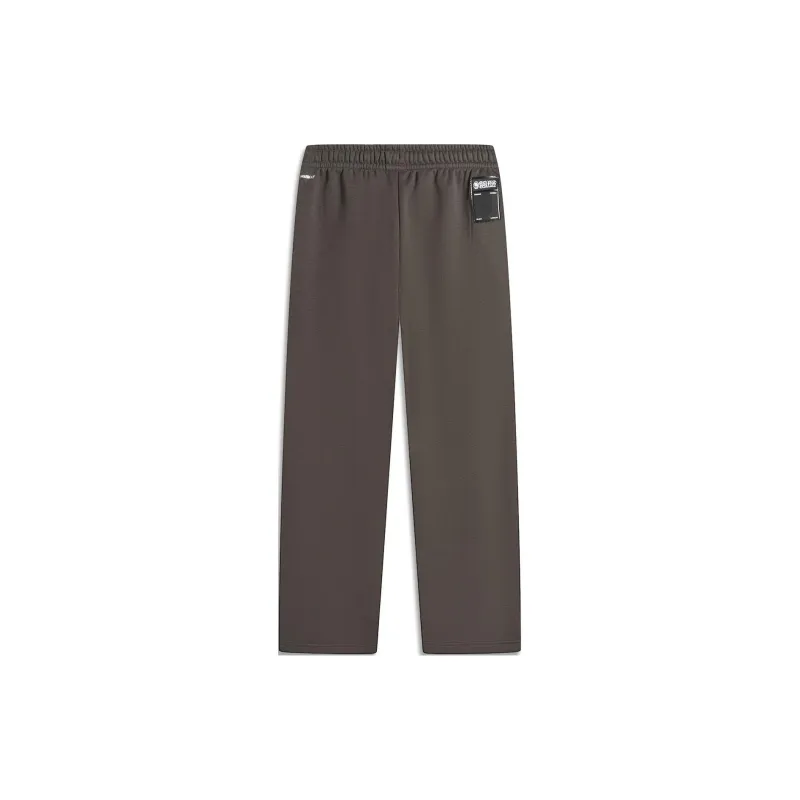 LiNing x MISTER CARTOON Badfive Knitted Sports Pants Men's Slate Brown-1