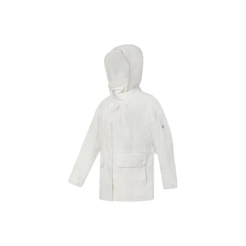 FILA Trench Coats Women's Cloud White