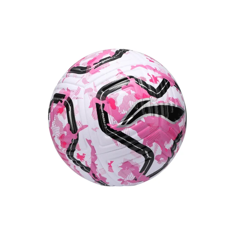 LiNing Size 5 Soccer TPU Machine Stitched Soccer Ball Unisex Rose Red-29