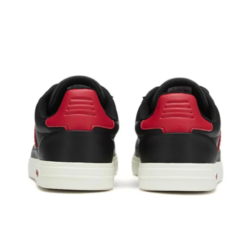 LACOSTE Low Top Skateboard Shoes Men's Black-3