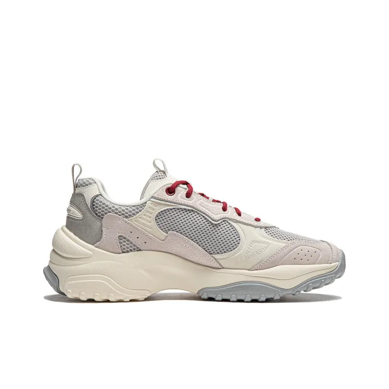 LiNing Churu Cushioning Anti Slip And Wear Resistant Low Top Casual Shoes Men's Gray White-1