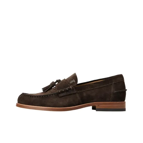 TOD'S Logo-debossed Suede Loafers