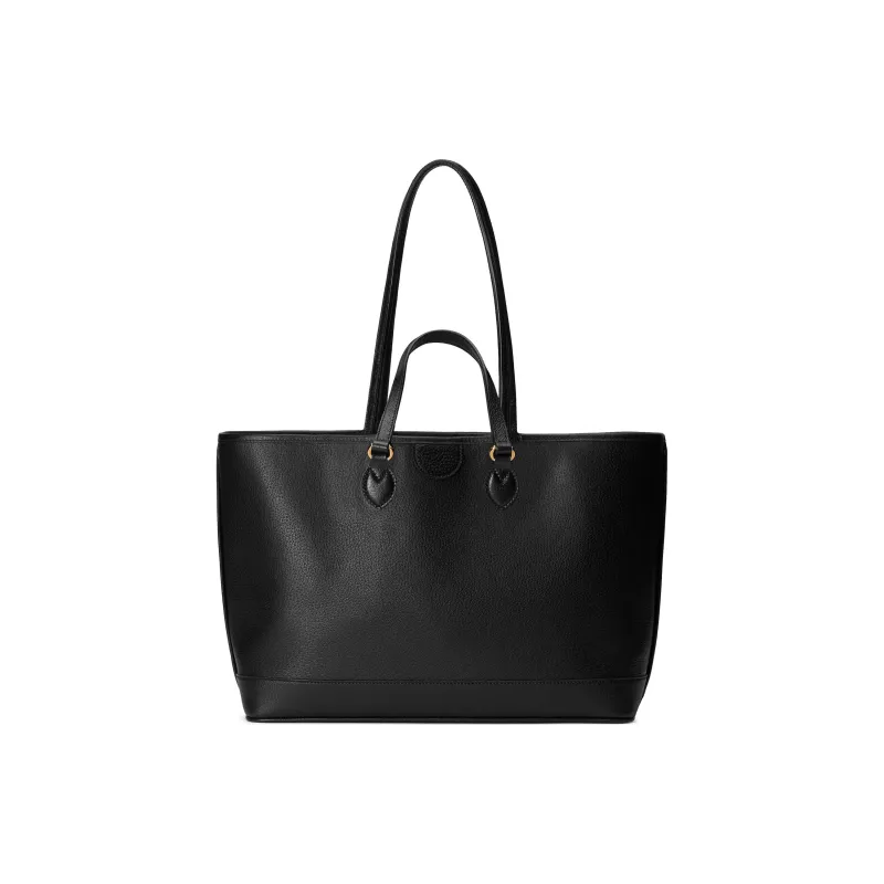 GUCCI Ophidia Leather Tote Bag Shopping Bag Shoulder Bag Handbag Medium Size Women's Black-3