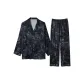 Jungle Men's Long-Sleeved Ice Silk Clothing Sets