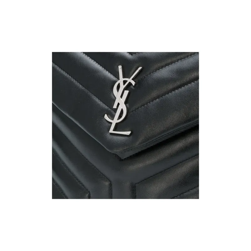 SAINT LAURENT Leather Handbag, Shoulder Bag, Crossbody Bag Regular Women's Black-3
