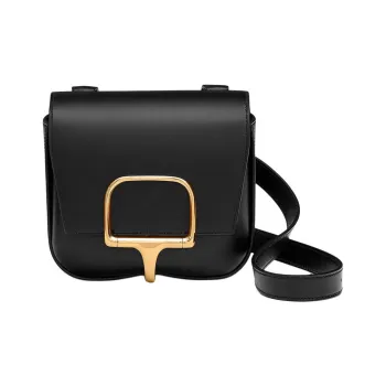 HERMES Della Tadelakt Calfskin Shoulder Bag Crossbody Bag Mini Women's 89 Noir Black