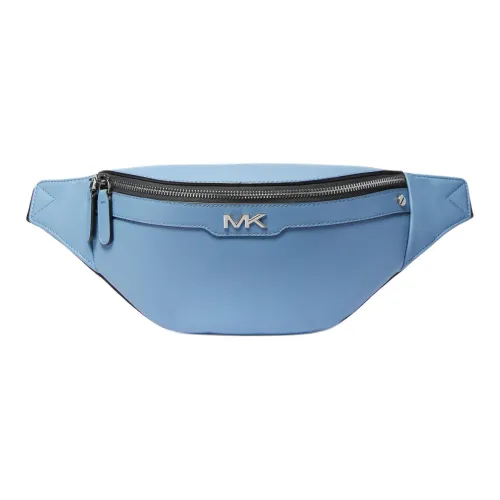 MICHAEL KORS Cow Leather Sling Bag, Fanny Pack, Shoulder Bag, Crossbody Bag Trumpets Men's Light Blue