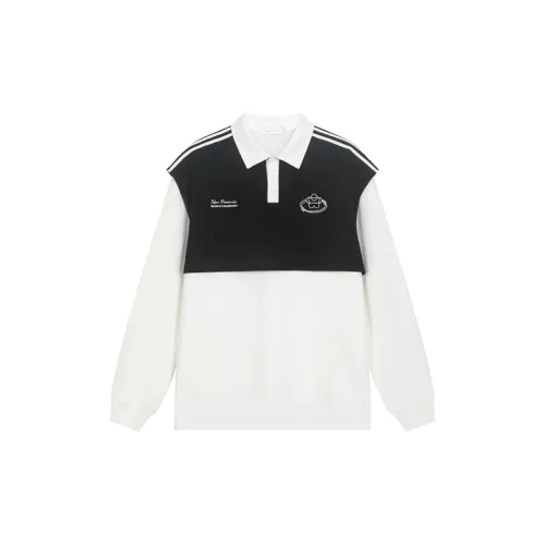 Bosieagender X Little Flower Polo Shirts Unisex Black/White