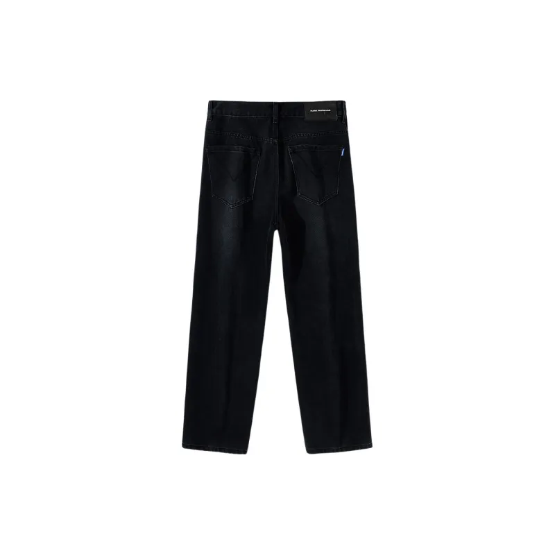 FAIRWHALE Jeans Men's Pure Black-1
