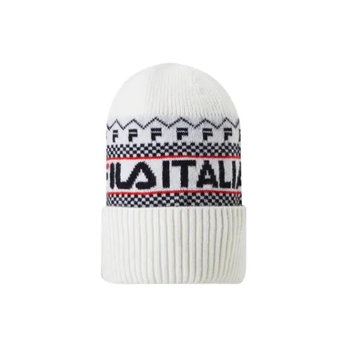 FILA Acrylic Polyamide Sheep Wool Polyester Beanies Kids' White-0