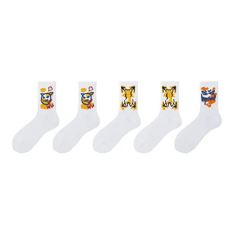 MIIOW Trend Party Series Mid-Calf Socks Unisex 5 Pack-12