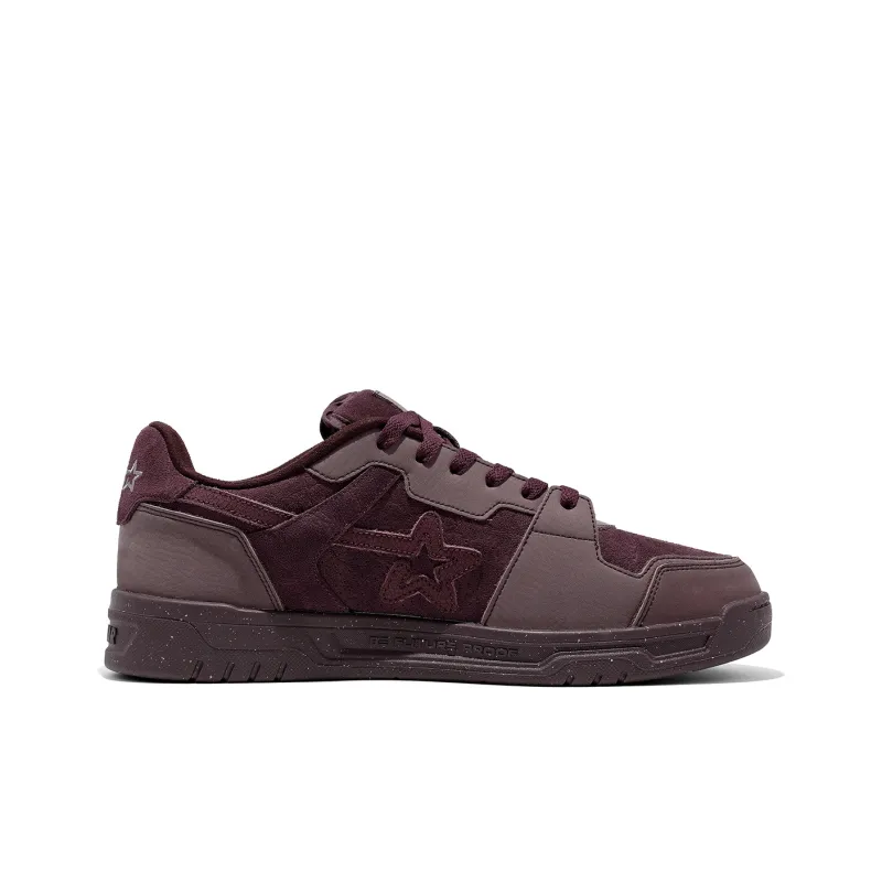 RIPSTAR SKBD Chic Mulled Wine Abrasion Resistant Low Top Skateboard Shoes Unisex Hot Red Wine-1