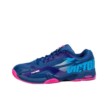 VICTOR Slip-Resistant Breathable Low-Top Badminton Shoes Unisex Blue Purple