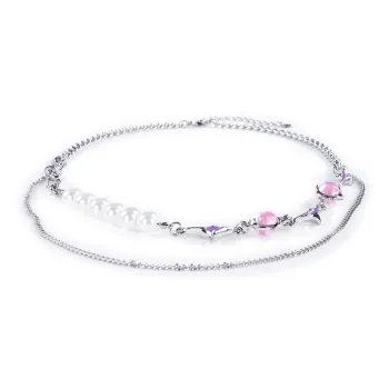 FireMonkey Titanium Steel/Pearl/Alloy Layering Chain Women's