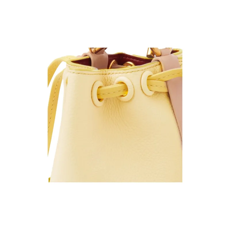 Chloe Marcie Grained Calfskin Bucket Bags Shoulder Bag Crossbody Bag Extra Mini Women's Coconut Milk-4