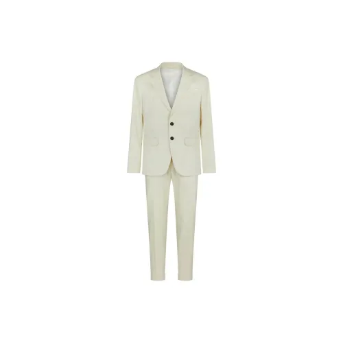 DSQUARED 2 Business Suits Men Set Ivory+Ivory