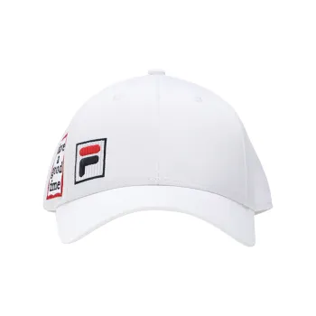 FILA Cotton Polyester Baseball Caps Women's White