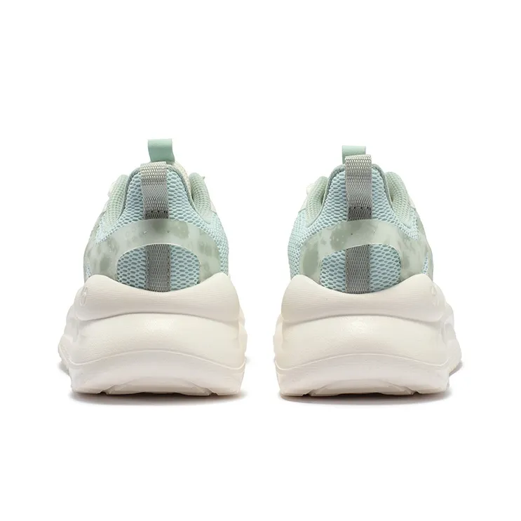 361° Cloud Comfort 3 Cushioning Wear Resistant Low Top Casual Shoes Women's White Green-3