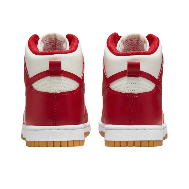 Nike Dunk High Sail Gym Red Gum Women's-3