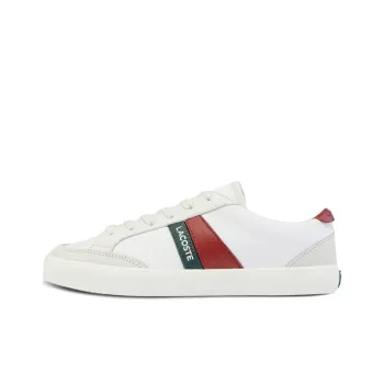 LACOSTE Low Top Skateboard Shoes Women's Gray White