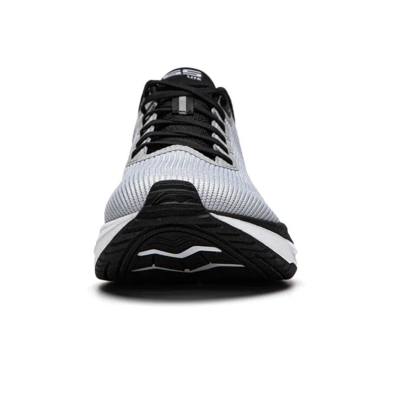 LiNing Wuyue 2.0 Cushioned Slip Resistant Abrasion Resistant Breathable Low Top Sprint Running Shoes Men's Mist Gray-4