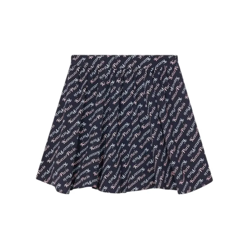 KENZO Allover Logo Printed Mini Skirt-1