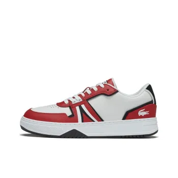 LACOSTE Low Top Skateboard Shoes Men's White Red