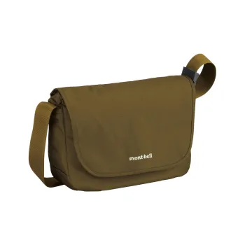 MONTBELL Nylon Crossbody Bag, Shoulder Bag Medium Size Unisex Army Olive Green