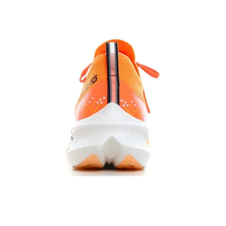 LiNing Feidian Challenger Cushioned Slip-Resistant Low-Top Running Shoes Men's Orange-4