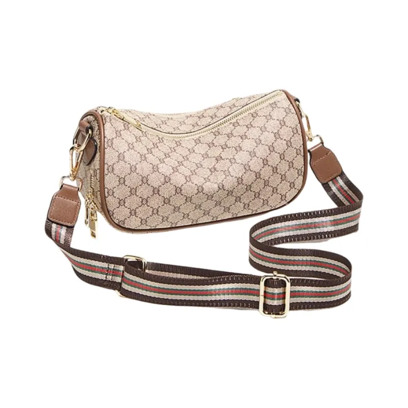 Marino Orlandi Synthetic Leather Dumpling Bag Pillow Bag Fanny Pack Shoulder Bag Crossbody Bag Women's Coffee/Coffee-5