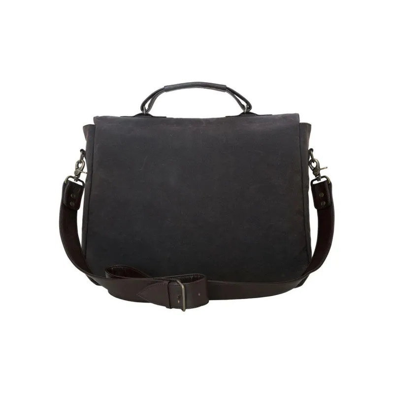 Manhattan Portage Martexin Original Wax Shoulder Bag Crossbody Bag Handbag Unisex Dark Brown-3