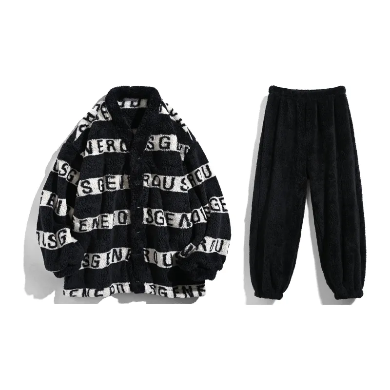 Same Language Men Pajama Sets-0