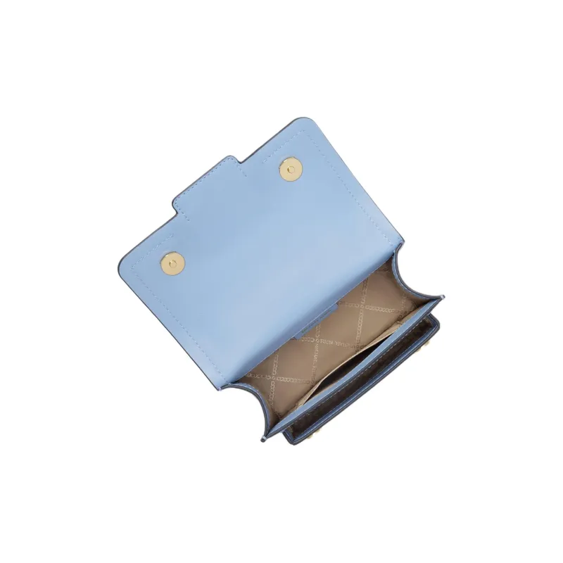 MICHAEL KORS Heather Split Cow Leather Shoulder Bag, Crossbody Bag Extra Small Women's Light Blue-3