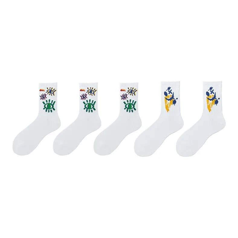 MIIOW Trend Party Series Mid-Calf Socks Unisex 5 Pack-18