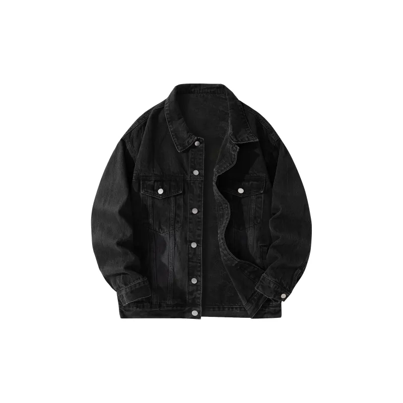 MIIRACER Denim Jackets Unisex Black-0
