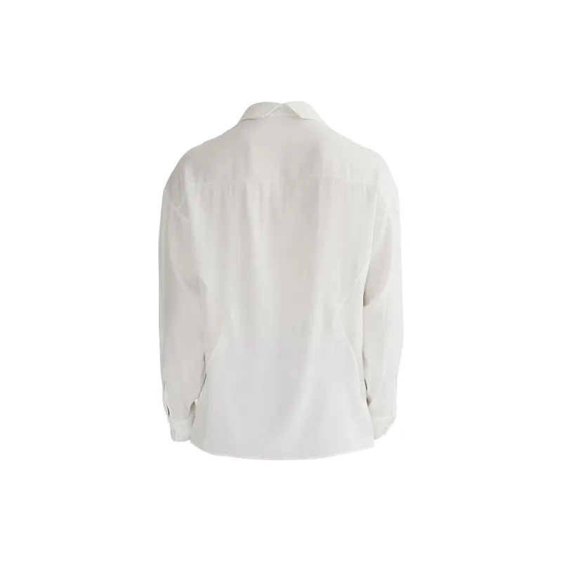 AMANDA BY Long Sleeved Shirts Unisex White-1