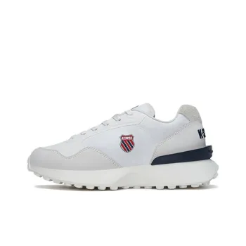 KSWISS Cushioning Slip Resistant Low Top Casual Shoes Unisex White Gray