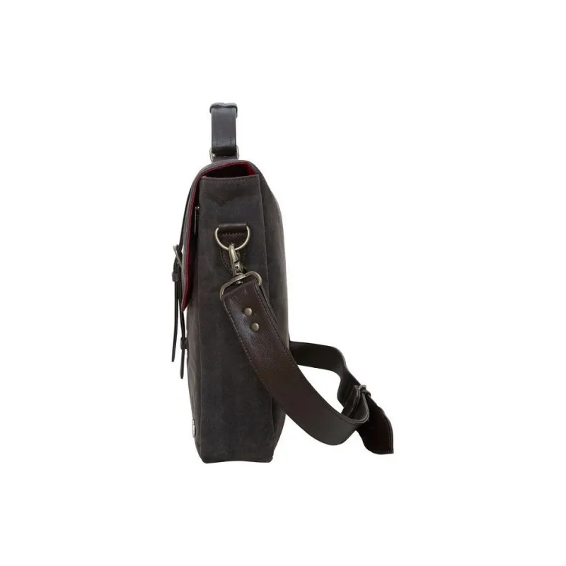 Manhattan Portage Martexin Original Wax Shoulder Bag Crossbody Bag Handbag Unisex Dark Brown-2
